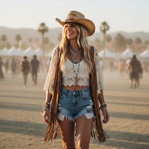 Lucky Brand Live In Love Shapeable Brim Slouchy Paper Hat